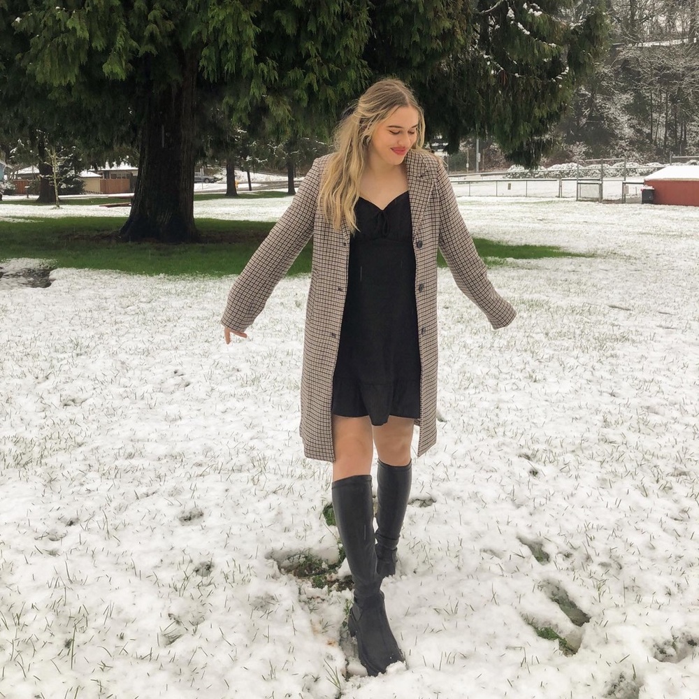 A&F Wool-Blend Dad Coat